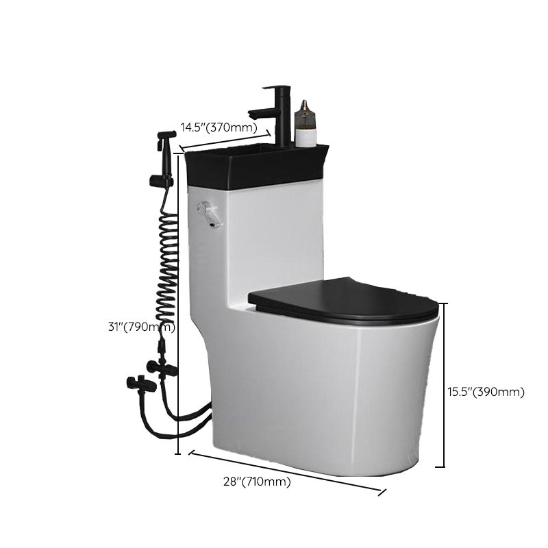Contemporary 1 Piece Flush Toilet Floor Mounted Urine Toilet for Washroom Clearhalo 'Bathroom Remodel & Bathroom Fixtures' 'Home Improvement' 'home_improvement' 'home_improvement_toilets' 'Toilets & Bidets' 'Toilets' 1200x1200_6408fae9-959e-48e5-83aa-4a2b329b0261