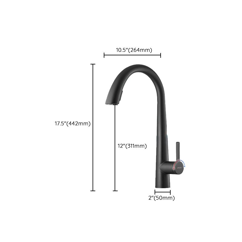 High Arch Kitchen Faucet Stainless Steel Kitchen Faucet with No Sensor Clearhalo 'Home Improvement' 'home_improvement' 'home_improvement_kitchen_faucets' 'Kitchen Faucets' 'Kitchen Remodel & Kitchen Fixtures' 'Kitchen Sinks & Faucet Components' 'kitchen_faucets' 1200x1200_6412643c-117c-4ea3-a581-b7b03ee06f85