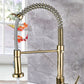 Contemporary Kitchen Faucet Copper Single Handle High Arc Spring Spout Kitchen Faucet Clearhalo 'Home Improvement' 'home_improvement' 'home_improvement_kitchen_faucets' 'Kitchen Faucets' 'Kitchen Remodel & Kitchen Fixtures' 'Kitchen Sinks & Faucet Components' 'kitchen_faucets' 1200x1200_64191f77-7564-426f-a0d2-ded4254c2e9d