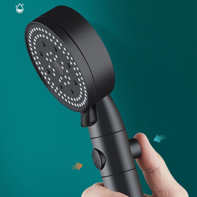 Metal Black Shower Head Self-Cleaning Standard Round Handheld Shower Heads Clearhalo 'Bathroom Remodel & Bathroom Fixtures' 'Home Improvement' 'home_improvement' 'home_improvement_shower_heads' 'Shower Heads' 'shower_heads' 'Showers & Bathtubs Plumbing' 'Showers & Bathtubs' 1200x1200_642d989f-fdd8-4aaf-8ad3-2a7395052348