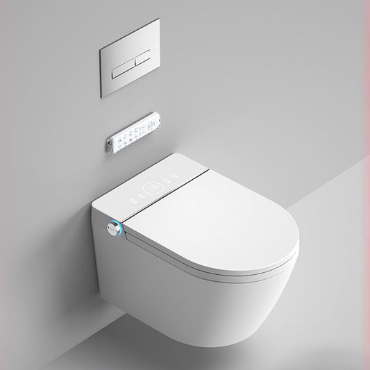 Contemporary Water Pressure Control Ceramic Elongated Heated Seat Smart Bidet Clearhalo 'Bathroom Remodel & Bathroom Fixtures' 'Bidets' 'Home Improvement' 'home_improvement' 'home_improvement_bidets' 'Toilets & Bidets' 1200x1200_642ef5d6-c651-4be2-b9af-790018a65cec