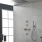 Modern Shower Combo Brass Slide Bar Included Ceiling Mounted Shower System Clearhalo 'Bathroom Remodel & Bathroom Fixtures' 'Home Improvement' 'home_improvement' 'home_improvement_shower_faucets' 'Shower Faucets & Systems' 'shower_faucets' 'Showers & Bathtubs Plumbing' 'Showers & Bathtubs' 1200x1200_643071e5-c152-4dd9-895b-d74fed4745bb