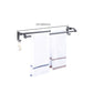 Matte Gray Bathroom Accessory Set Bath Shelf/Towel Bar & Paper Holder Included Clearhalo 'Bathroom Hardware Sets' 'Bathroom Hardware' 'Bathroom Remodel & Bathroom Fixtures' 'bathroom_hardware_sets' 'Home Improvement' 'home_improvement' 'home_improvement_bathroom_hardware_sets' 1200x1200_64495689-a96f-452f-90e3-e473ab48ef88