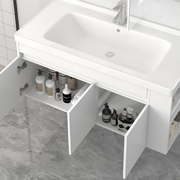 Modern Wood Sink Vanity Wood Wall Mount Faucet Included Bathroom Vanity Clearhalo 'Bathroom Remodel & Bathroom Fixtures' 'Bathroom Vanities' 'bathroom_vanities' 'Home Improvement' 'home_improvement' 'home_improvement_bathroom_vanities' 1200x1200_646e419a-a1b8-42a7-ba6e-4050a1e3f253