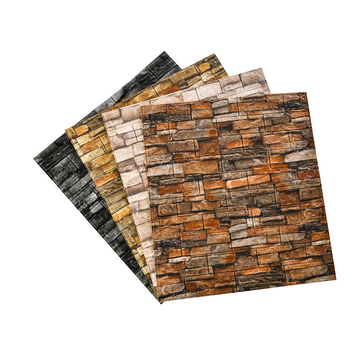 Industrial Wall Plank 3D Brick Bathroom Wall Panels Set of 5 Clearhalo 'Flooring 'Home Improvement' 'home_improvement' 'home_improvement_wall_paneling' 'Wall Paneling' 'wall_paneling' 'Walls & Ceilings' Walls and Ceiling' 1200x1200_647b6652-32e1-4513-8544-7493ae972bd6