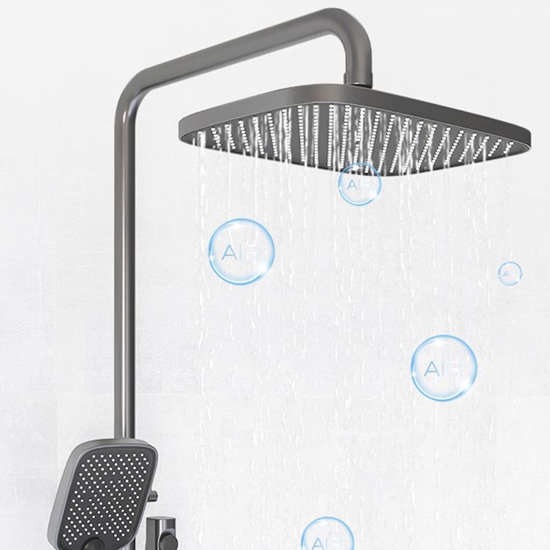 Contemporary Style Brass Shower Faucet with Hand Shower Wall Mounted Shower Combo Clearhalo 'Bathroom Remodel & Bathroom Fixtures' 'Home Improvement' 'home_improvement' 'home_improvement_shower_faucets' 'Shower Faucets & Systems' 'shower_faucets' 'Showers & Bathtubs Plumbing' 'Showers & Bathtubs' 1200x1200_6487dd29-c0a3-4110-b47d-221799d77005