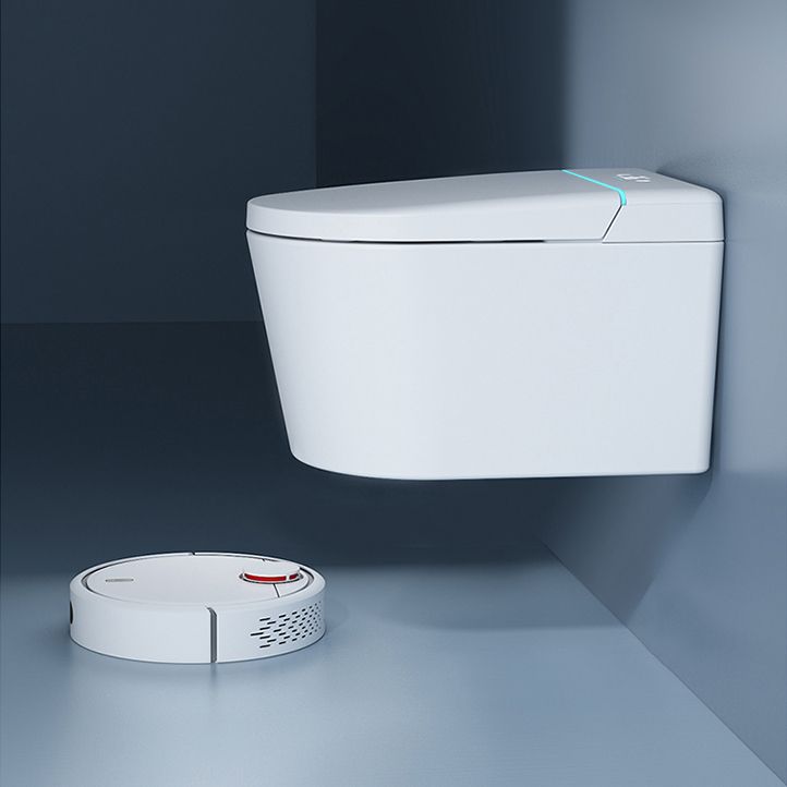 Elongated Wall Mounted Bidet White Wall Hung Toilet Set with Unlimited Warm Water Clearhalo 'Bathroom Remodel & Bathroom Fixtures' 'Bidets' 'Home Improvement' 'home_improvement' 'home_improvement_bidets' 'Toilets & Bidets' 1200x1200_648e02a8-4e85-4f2a-9d38-db1e8f123d8a