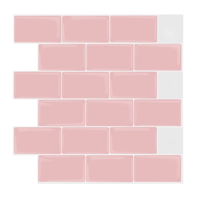 Plain Peel & Stick Tile Scratch Resistant Plastic Peel and Stick Subway Tile for Shower Clearhalo 'Flooring 'Home Improvement' 'home_improvement' 'home_improvement_peel_stick_blacksplash' 'Peel & Stick Backsplash Tile' 'peel_stick_blacksplash' 'Walls & Ceilings' Walls and Ceiling' 1200x1200_648ead40-2523-4ef3-a6a6-815b5ea9b73e