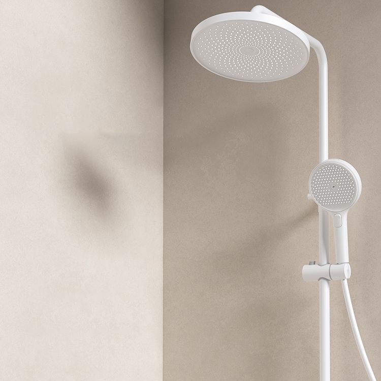 Shower System 4-Jet Rain Round Handheld Shower Head Wall Mounted Shower Trim Clearhalo 'Bathroom Remodel & Bathroom Fixtures' 'Home Improvement' 'home_improvement' 'home_improvement_shower_faucets' 'Shower Faucets & Systems' 'shower_faucets' 'Showers & Bathtubs Plumbing' 'Showers & Bathtubs' 1200x1200_64fbfe90-ea7a-43d5-9533-4034ed82fe12