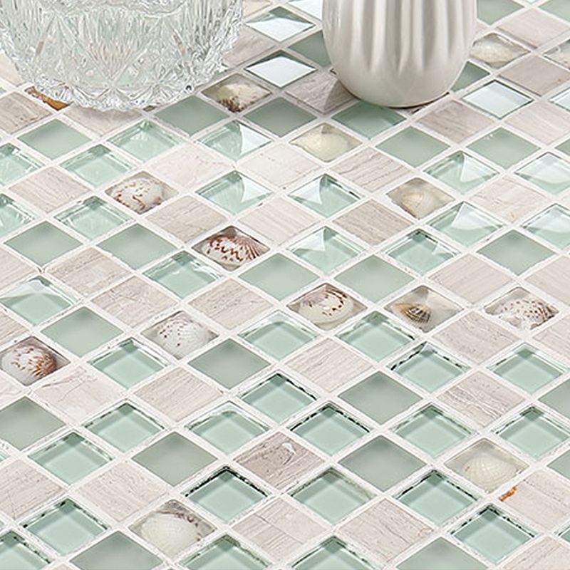 Grid Floor and Wall Tile Contemporary Glass Floor and Wall Tile Clearhalo 'Floor Tiles & Wall Tiles' 'floor_tiles_wall_tiles' 'Flooring 'Home Improvement' 'home_improvement' 'home_improvement_floor_tiles_wall_tiles' Walls and Ceiling' 1200x1200_6501bca6-198a-4e84-8517-1d6c476ddc8e