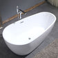 Freestanding Soaking Bathtub White Center Drain Acrylic Bath Tub Clearhalo 'Bathroom Remodel & Bathroom Fixtures' 'Bathtubs' 'Home Improvement' 'home_improvement' 'home_improvement_bathtubs' 'Showers & Bathtubs' 1200x1200_6517fc6d-0147-41fa-9c9f-0be72ccfc5cb