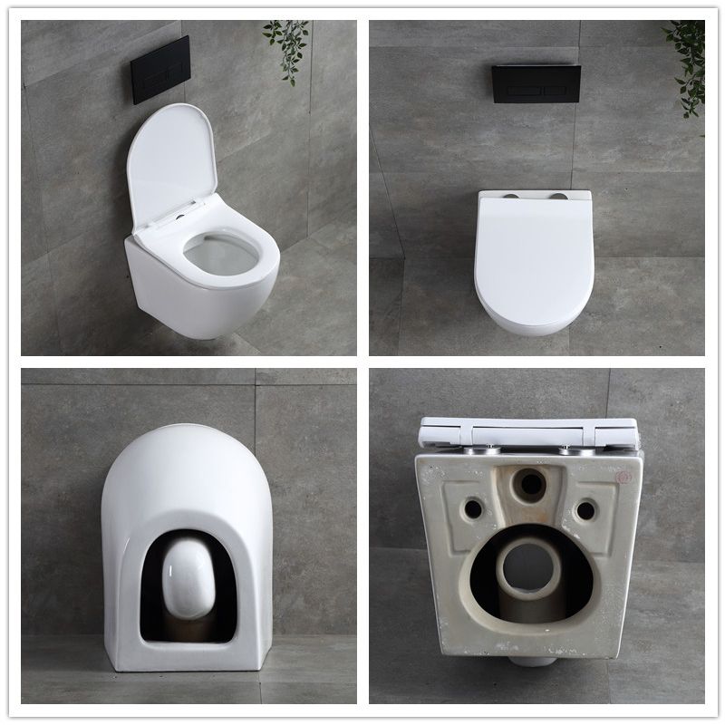 Modern Wall Mount Flush Toilet All-In-One Siphon Jet Toilet Bowl Clearhalo 'Bathroom Remodel & Bathroom Fixtures' 'Home Improvement' 'home_improvement' 'home_improvement_toilets' 'Toilets & Bidets' 'Toilets' 1200x1200_652e7769-4111-459f-8103-052b3d59e880