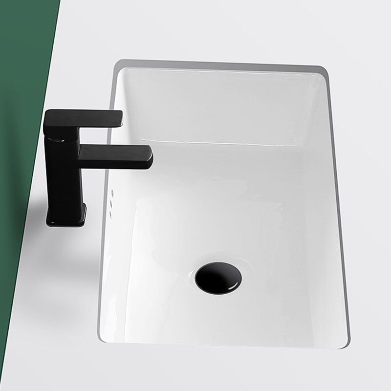 Modern Undermount Vanity Sink Rectangular Porcelain with Overflow Vessel Sink Clearhalo 'Bathroom Remodel & Bathroom Fixtures' 'Bathroom Sinks & Faucet Components' 'Bathroom Sinks' 'bathroom_sink' 'Home Improvement' 'home_improvement' 'home_improvement_bathroom_sink' 1200x1200_6541008b-b601-4c75-8616-2bf1972dad2c