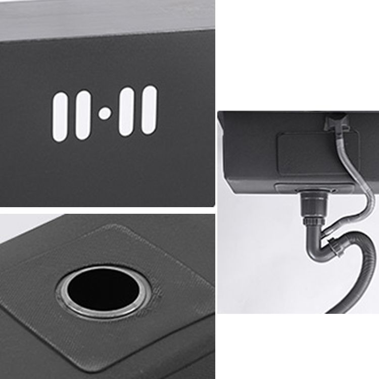 Modern Style Kitchen Sink Stainless Steel All-in-one Kitchen Sink with Drain Strainer Kit Clearhalo 'Home Improvement' 'home_improvement' 'home_improvement_kitchen_sinks' 'Kitchen Remodel & Kitchen Fixtures' 'Kitchen Sinks & Faucet Components' 'Kitchen Sinks' 'kitchen_sinks' 1200x1200_6567964b-cfc6-4175-a921-19d2726417a8