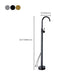 Modern Freestanding Bathtub Faucet Brass One Handle Freestanding Bathtub Faucet Clearhalo 'Bathroom Remodel & Bathroom Fixtures' 'Bathtub Faucets' 'bathtub_faucets' 'Home Improvement' 'home_improvement' 'home_improvement_bathtub_faucets' 1200x1200_656dcda5-a573-49ff-b639-a1af1c419489
