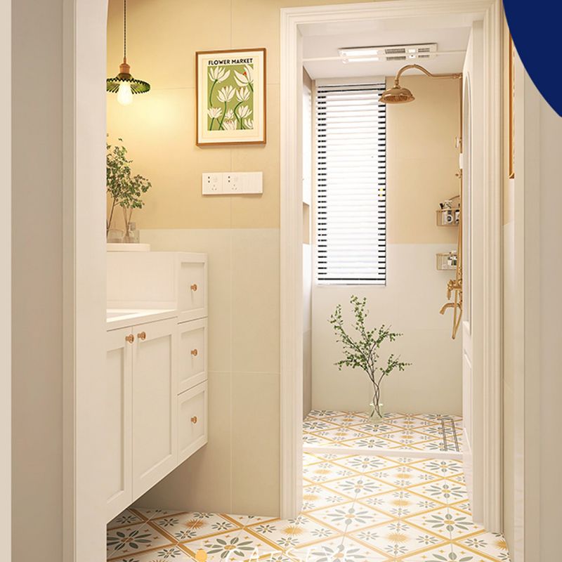 Square Floor and Wall Tile Matte Patterned Mixed Material Singular Tile Clearhalo 'Floor Tiles & Wall Tiles' 'floor_tiles_wall_tiles' 'Flooring 'Home Improvement' 'home_improvement' 'home_improvement_floor_tiles_wall_tiles' Walls and Ceiling' 1200x1200_65940c5c-53dc-4740-bc4d-ed756ffb2aae