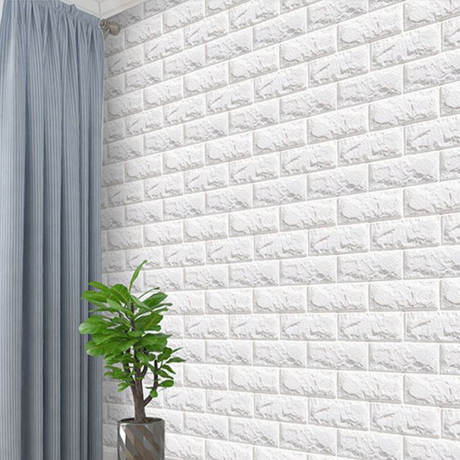 Industrial Pearl Wainscoting PVC Wall Access Panel Peel and Stick Wall Tile Clearhalo 'Flooring 'Home Improvement' 'home_improvement' 'home_improvement_wall_paneling' 'Wall Paneling' 'wall_paneling' 'Walls & Ceilings' Walls and Ceiling' 1200x1200_65c352ba-2df1-4ed4-b668-726e9e54d514