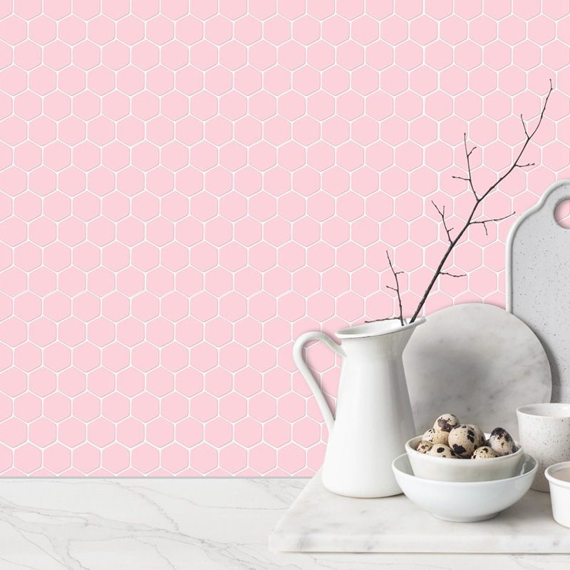 Peel and Stick Tiles Solid Color Hexagonal Scratch Resistant Peel and Stick Tiles Clearhalo 'Flooring 'Home Improvement' 'home_improvement' 'home_improvement_peel_stick_blacksplash' 'Peel & Stick Backsplash Tile' 'peel_stick_blacksplash' 'Walls & Ceilings' Walls and Ceiling' 1200x1200_65d3ccdf-d769-46cb-b9b5-1f39d6deca40