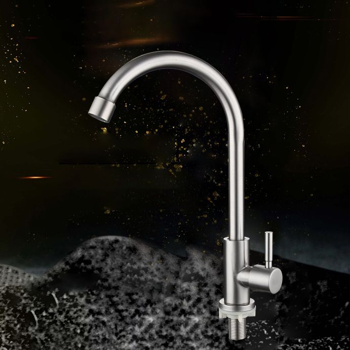 Kitchen Faucet Rod Handle Stainless Cold Controlled Kitchen Faucet Clearhalo 'Home Improvement' 'home_improvement' 'home_improvement_kitchen_faucets' 'Kitchen Faucets' 'Kitchen Remodel & Kitchen Fixtures' 'Kitchen Sinks & Faucet Components' 'kitchen_faucets' 1200x1200_65e23b31-670e-4f02-b634-29cb1b26c5d6
