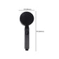 Metal Black Shower Head Self-Cleaning Standard Round Handheld Shower Heads Clearhalo 'Bathroom Remodel & Bathroom Fixtures' 'Home Improvement' 'home_improvement' 'home_improvement_shower_heads' 'Shower Heads' 'shower_heads' 'Showers & Bathtubs Plumbing' 'Showers & Bathtubs' 1200x1200_65fcd3a7-5cbd-4562-a298-a9e188ba24fa
