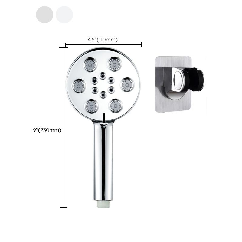 Contemporary Shower Head Plastic Shower Head with Adjustable Water Flow Clearhalo 'Bathroom Remodel & Bathroom Fixtures' 'Home Improvement' 'home_improvement' 'home_improvement_shower_heads' 'Shower Heads' 'shower_heads' 'Showers & Bathtubs Plumbing' 'Showers & Bathtubs' 1200x1200_660264fb-615f-4873-9e5b-aa88b59abab2