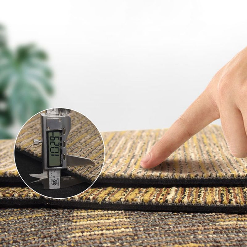 Carpet Tile Fade Resistant Non-Skid Striped Loose Lay Carpet Tile Living Room Clearhalo 'Carpet Tiles & Carpet Squares' 'carpet_tiles_carpet_squares' 'Flooring 'Home Improvement' 'home_improvement' 'home_improvement_carpet_tiles_carpet_squares' Walls and Ceiling' 1200x1200_660f2f21-6bca-4b75-aac2-0d83e9349932