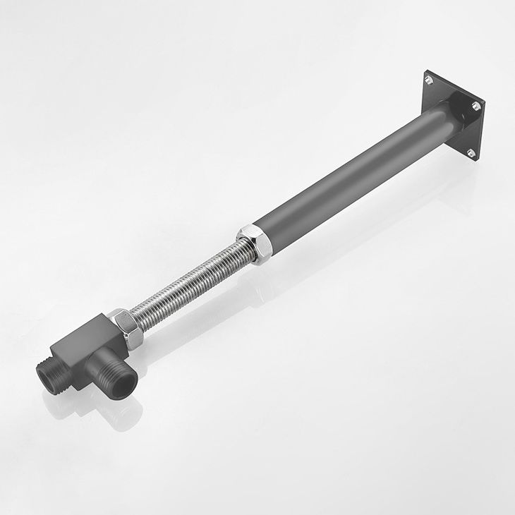 Shower System Grey Swivel Square Ceiling Mount Brass Modern Lever Handle Shower Set Clearhalo 'Bathroom Remodel & Bathroom Fixtures' 'Home Improvement' 'home_improvement' 'home_improvement_shower_faucets' 'Shower Faucets & Systems' 'shower_faucets' 'Showers & Bathtubs Plumbing' 'Showers & Bathtubs' 1200x1200_662779bc-1bff-40c2-939e-4d949fb126fa