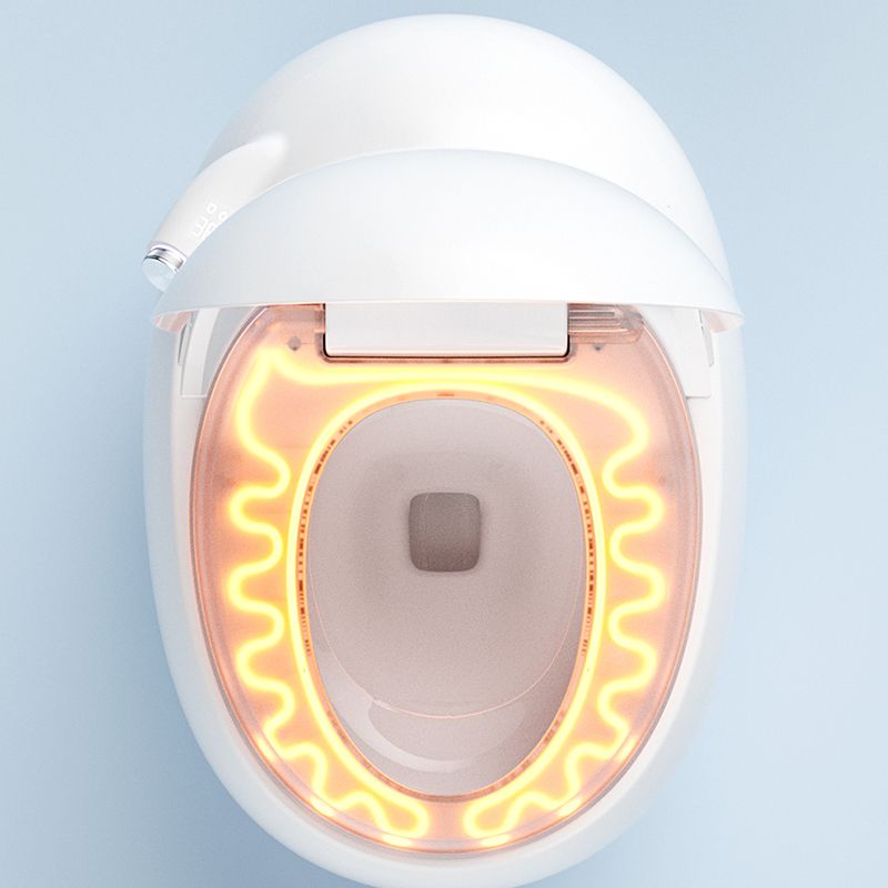 21.25" High White Round Bidet with Heated Seat Ceramic Floor Mount Bidet Clearhalo 'Bathroom Remodel & Bathroom Fixtures' 'Bidets' 'Home Improvement' 'home_improvement' 'home_improvement_bidets' 'Toilets & Bidets' 1200x1200_663f7358-e737-4af7-acd4-1b7f0d37d1ff