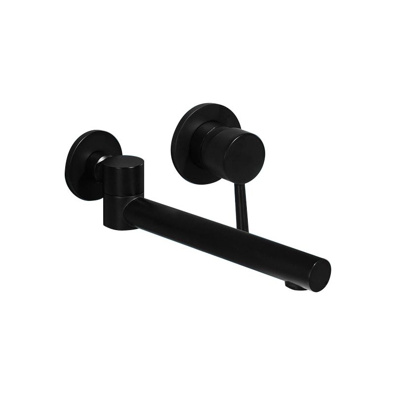 Contemporary Wall Mounted One Handle Kitchen Faucet Low Arch Water Filler Clearhalo 'Bathroom Remodel & Bathroom Fixtures' 'Bathtub Faucets' 'bathtub_faucets' 'Home Improvement' 'home_improvement' 'home_improvement_bathtub_faucets' 1200x1200_664531e3-14cf-431b-a6c3-63222fa234d1