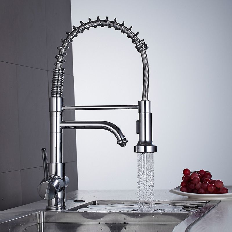 Pull Down Sprayer Kitchen Faucet 2-Handle Bar Faucet with Supply Lines Clearhalo 'Home Improvement' 'home_improvement' 'home_improvement_kitchen_faucets' 'Kitchen Faucets' 'Kitchen Remodel & Kitchen Fixtures' 'Kitchen Sinks & Faucet Components' 'kitchen_faucets' 1200x1200_665e7d58-e7d5-4947-84c9-01f922e759aa