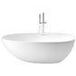 Modern Ellipse White Bathtub Stone Freestanding Soaking Bathtub with Drain Bath Tub Clearhalo 'Bathroom Remodel & Bathroom Fixtures' 'Bathtubs' 'Home Improvement' 'home_improvement' 'home_improvement_bathtubs' 'Showers & Bathtubs' 1200x1200_666b4a1d-a68f-461b-882b-f040030bbcd1