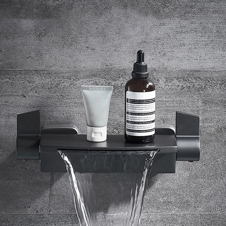 Waterfall Bath Faucet Adjustable Water Flow Wall Mounted Bathroom Faucet Clearhalo 'Bathroom Remodel & Bathroom Fixtures' 'Bathtub Faucets' 'bathtub_faucets' 'Home Improvement' 'home_improvement' 'home_improvement_bathtub_faucets' 1200x1200_666bd312-09da-4b8d-866a-82167dbd8c29
