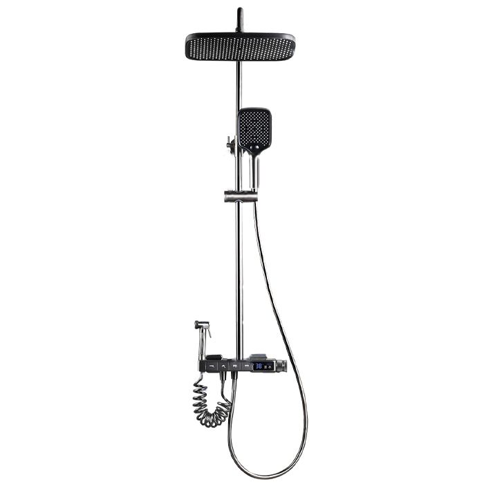 Shower Trim Square Massage Jet Handheld Shower Head Shower System Clearhalo 'Bathroom Remodel & Bathroom Fixtures' 'Home Improvement' 'home_improvement' 'home_improvement_shower_faucets' 'Shower Faucets & Systems' 'shower_faucets' 'Showers & Bathtubs Plumbing' 'Showers & Bathtubs' 1200x1200_667b6720-f763-4154-94f3-cab3bd51da3b