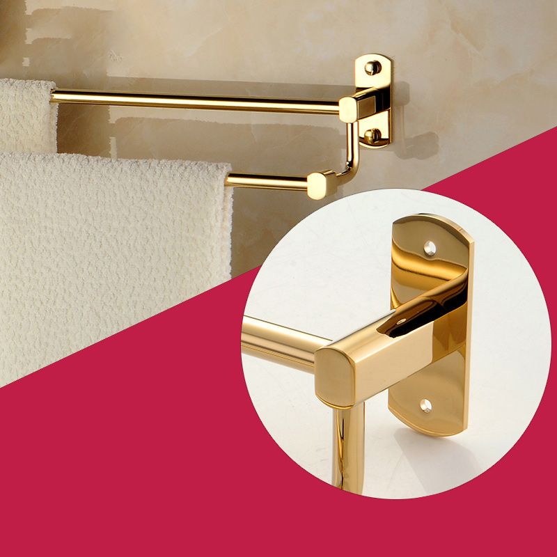 Polished Gold 4 Piece Bathroom Accessory Set Brass Bathroom Hardware Clearhalo 'Bathroom Hardware Sets' 'Bathroom Hardware' 'Bathroom Remodel & Bathroom Fixtures' 'bathroom_hardware_sets' 'Home Improvement' 'home_improvement' 'home_improvement_bathroom_hardware_sets' 1200x1200_6684880a-432a-42c2-9b64-003386de918a