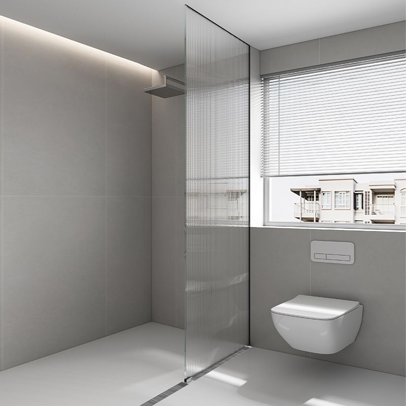 Glass Shower Door Simple One-line Transparent Shower Bath Door Clearhalo 'Bathroom Remodel & Bathroom Fixtures' 'Home Improvement' 'home_improvement' 'home_improvement_shower_tub_doors' 'Shower and Tub Doors' 'shower_tub_doors' 'Showers & Bathtubs' 1200x1200_66c63d2b-6aa6-4bcf-8e92-937e80fedb4e