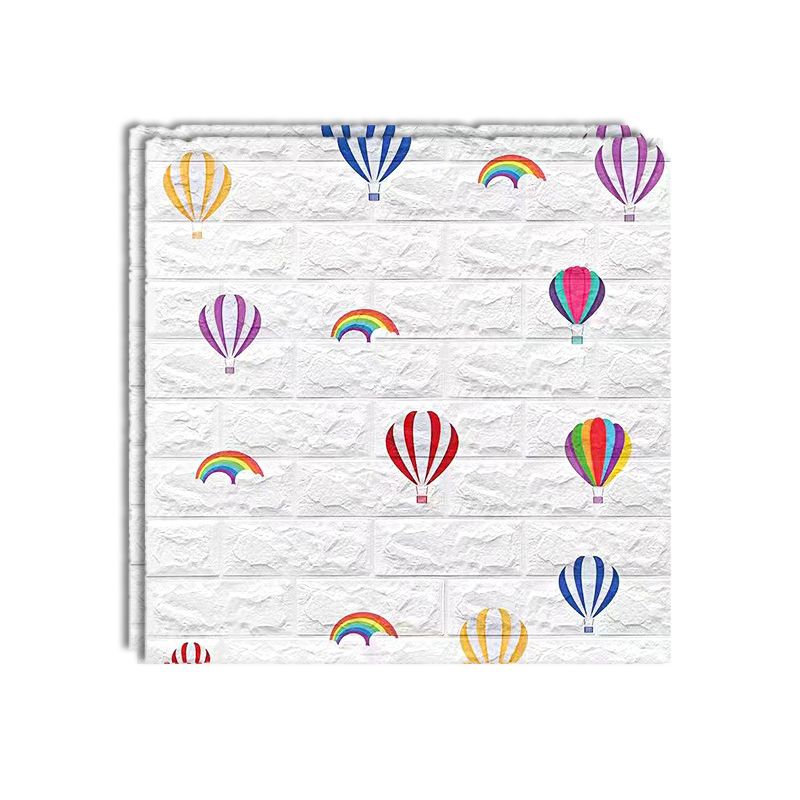 Cartoon 3D Embossed Wall Panel Waterproof Foam Indoor Wall Tile for Children Room Clearhalo 'Flooring 'Home Improvement' 'home_improvement' 'home_improvement_wall_paneling' 'Wall Paneling' 'wall_paneling' 'Walls & Ceilings' Walls and Ceiling' 1200x1200_66dde156-1804-4db5-b9f2-6f6f9620173e
