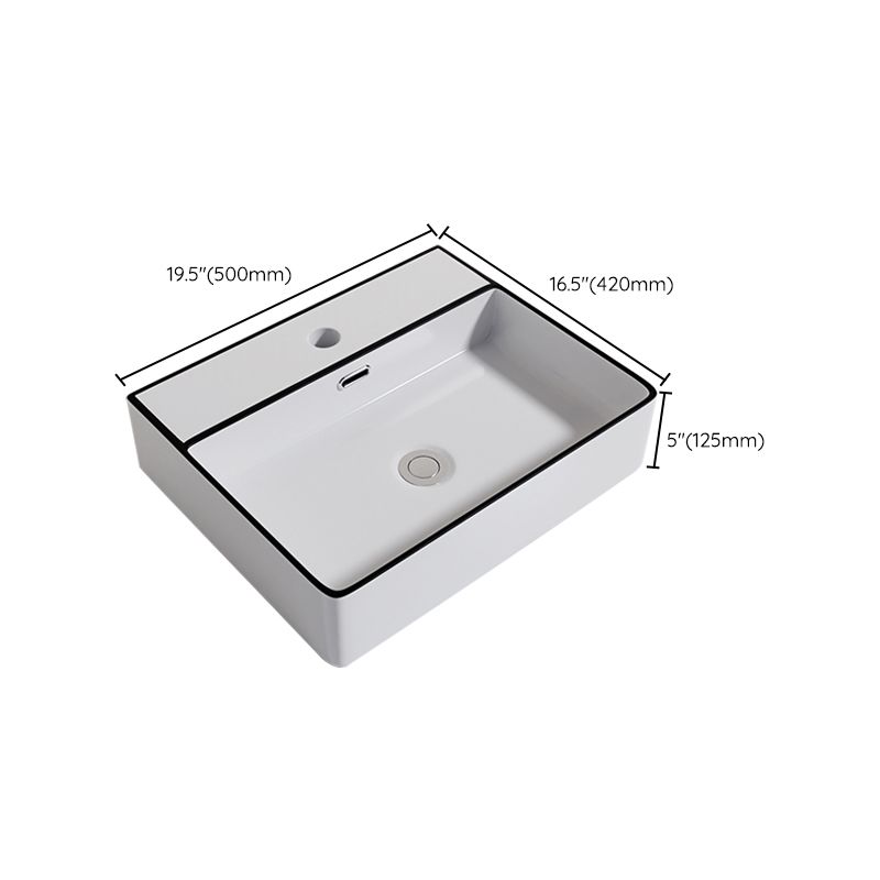 Contemporary Bathroom Sink Porcelain Oval-Shape Vessel Bathroom Sink with Pop-Up Drain Clearhalo 'Bathroom Remodel & Bathroom Fixtures' 'Bathroom Sinks & Faucet Components' 'Bathroom Sinks' 'bathroom_sink' 'Home Improvement' 'home_improvement' 'home_improvement_bathroom_sink' 1200x1200_66de0923-e97f-45cd-8af4-1534f63d57ec