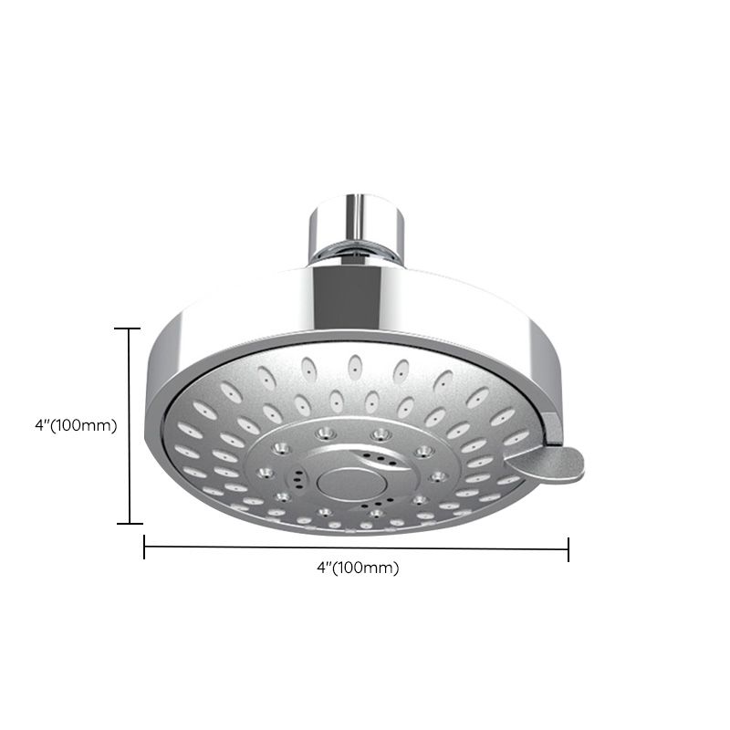Wall Mounted Metal Shower Head Modern Round Fixed Shower Head Clearhalo 'Bathroom Remodel & Bathroom Fixtures' 'Home Improvement' 'home_improvement' 'home_improvement_shower_heads' 'Shower Heads' 'shower_heads' 'Showers & Bathtubs Plumbing' 'Showers & Bathtubs' 1200x1200_66e021c3-f497-48c3-bbf1-77480f917c8f