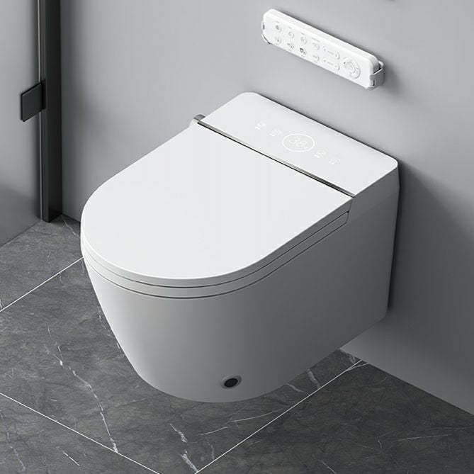 Ceramic Elongated Stain Resistant Wall Mounted Bidet with Temperature Control Clearhalo 'Bathroom Remodel & Bathroom Fixtures' 'Bidets' 'Home Improvement' 'home_improvement' 'home_improvement_bidets' 'Toilets & Bidets' 1200x1200_66e15b0f-8f3c-4a11-b416-a1f68c46b44c