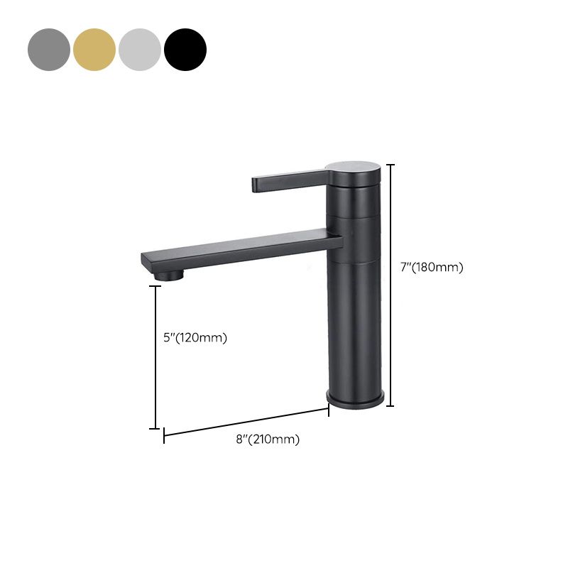 Brass Single Hole Sink Faucet Low Arc Square Bathroom Sink Faucet Clearhalo 'Bathroom Remodel & Bathroom Fixtures' 'Bathroom Sink Faucets' 'Bathroom Sinks & Faucet Components' 'bathroom_sink_faucets' 'Home Improvement' 'home_improvement' 'home_improvement_bathroom_sink_faucets' 1200x1200_6711b904-f2e1-411c-84df-dc81c230c394