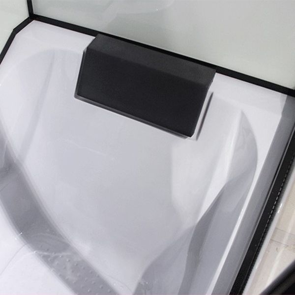 Round Tempered Glass Shower Enclosure with Base Kit Framed Tub & Shower Kit Clearhalo 'Bathroom Remodel & Bathroom Fixtures' 'Home Improvement' 'home_improvement' 'home_improvement_shower_stalls_enclosures' 'Shower Stalls & Enclosures' 'shower_stalls_enclosures' 'Showers & Bathtubs' 1200x1200_671f5e87-82ef-459c-bc5b-796e8ab49f9e