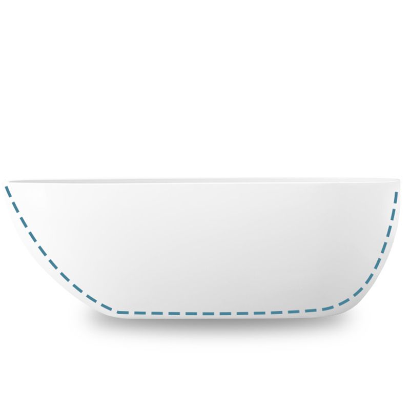Contemporary Soaking Freestanding Bathtub Acrylic-Fiberglass Oval Bathtub Clearhalo 'Bathroom Remodel & Bathroom Fixtures' 'Bathtubs' 'Home Improvement' 'home_improvement' 'home_improvement_bathtubs' 'Showers & Bathtubs' 1200x1200_673a58a3-2ece-498a-bfa5-1c3fbd9986ff