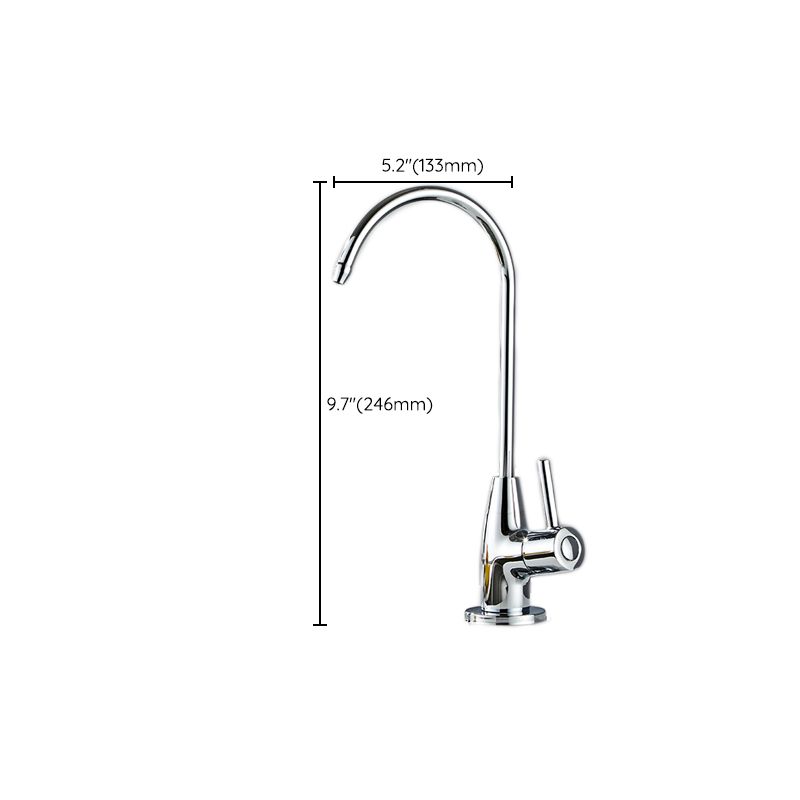 Modern High-Arc Kitchen Faucet Stainless Steel Swivel Spout Standard Kitchen Faucets Clearhalo 'Home Improvement' 'home_improvement' 'home_improvement_kitchen_faucets' 'Kitchen Faucets' 'Kitchen Remodel & Kitchen Fixtures' 'Kitchen Sinks & Faucet Components' 'kitchen_faucets' 1200x1200_675af8f4-2c89-4a51-b5d6-17c9366cd99a
