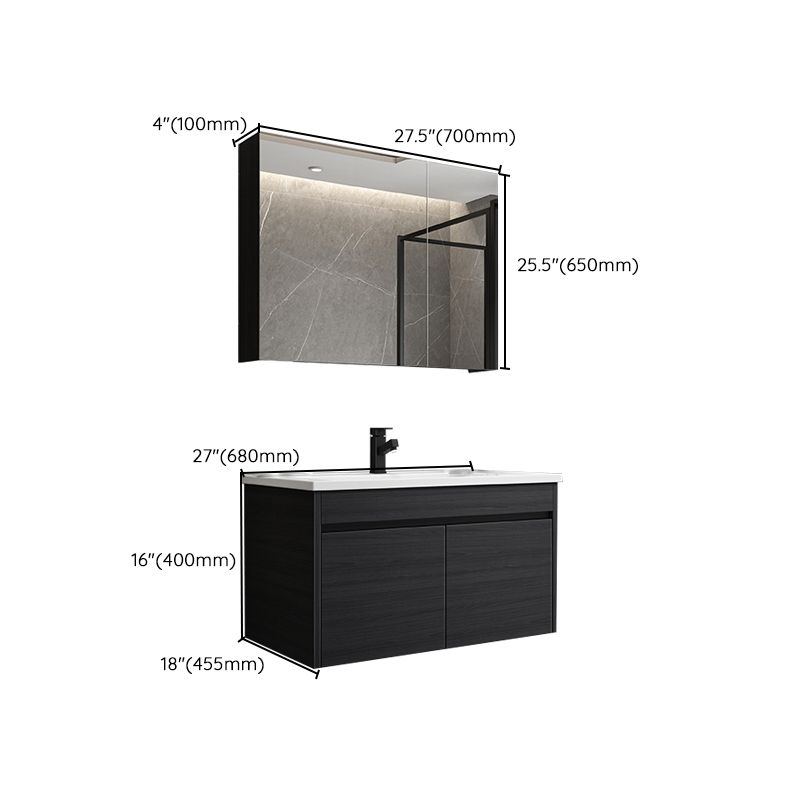 Wall Mount Bathroom Vanity Set Modern Single-Sink Bathroom Sink Vanity Clearhalo 'Bathroom Remodel & Bathroom Fixtures' 'Bathroom Vanities' 'bathroom_vanities' 'Home Improvement' 'home_improvement' 'home_improvement_bathroom_vanities' 1200x1200_6769d68f-8676-4c0b-9363-e2797ec81fcf
