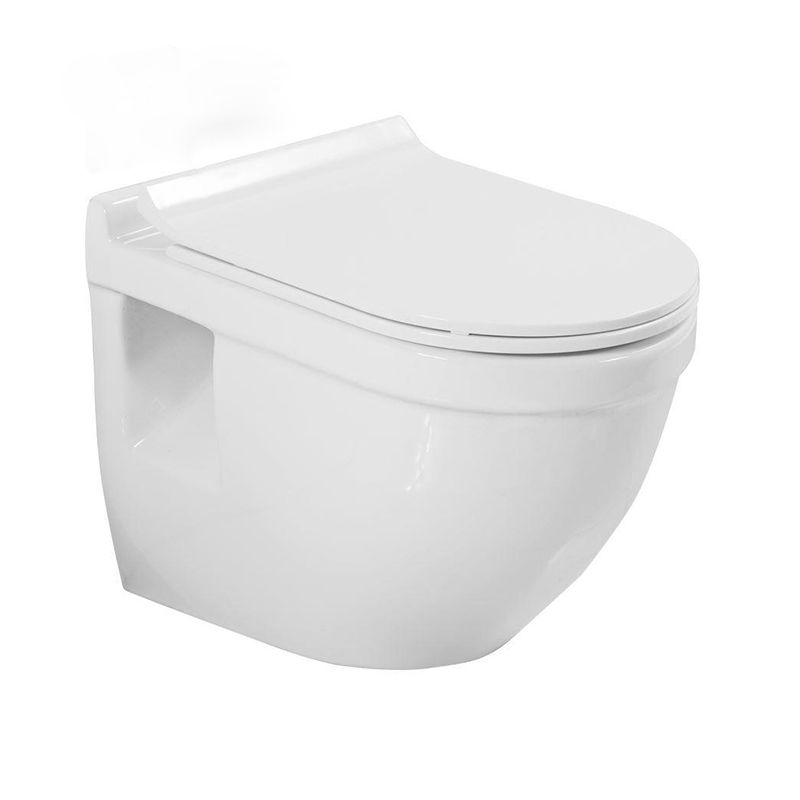 Modern White Ceramic Flush Toilet Wall Mount Urine Toilet with Seat for Washroom Clearhalo 'Bathroom Remodel & Bathroom Fixtures' 'Home Improvement' 'home_improvement' 'home_improvement_toilets' 'Toilets & Bidets' 'Toilets' 1200x1200_6781f235-21a5-454c-812d-159a30bd3851