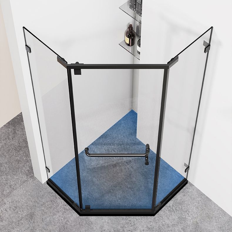Neo-Angle Tempered Glass Shower Enclosure with Shower Door Corner Shower Enclosure Clearhalo 'Bathroom Remodel & Bathroom Fixtures' 'Home Improvement' 'home_improvement' 'home_improvement_shower_stalls_enclosures' 'Shower Stalls & Enclosures' 'shower_stalls_enclosures' 'Showers & Bathtubs' 1200x1200_67a0c8ac-f193-4e20-8704-22ec164afe26