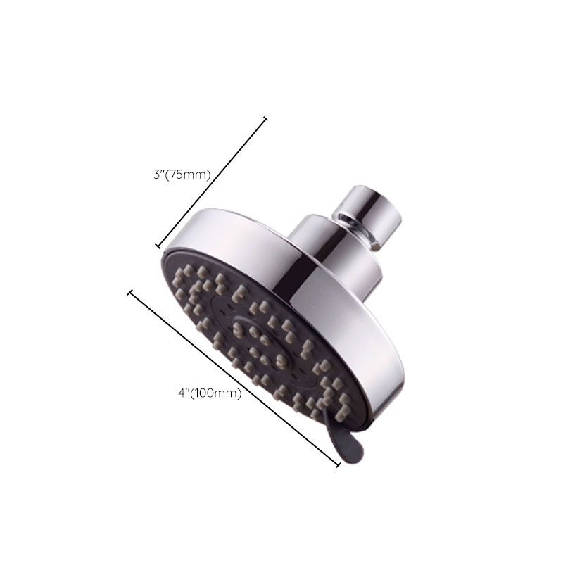 Round Small Top Shower Head Wall-Mount Adjustable Shower Head Clearhalo 'Bathroom Remodel & Bathroom Fixtures' 'Home Improvement' 'home_improvement' 'home_improvement_shower_heads' 'Shower Heads' 'shower_heads' 'Showers & Bathtubs Plumbing' 'Showers & Bathtubs' 1200x1200_67b71868-40ec-47dc-a4ad-144869e491f9