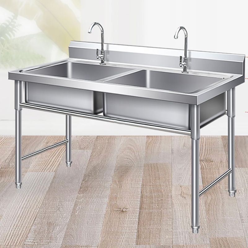 Modern Style Kitchen Sink Stainless Steel Kitchen Sink with Frame Clearhalo 'Home Improvement' 'home_improvement' 'home_improvement_kitchen_sinks' 'Kitchen Remodel & Kitchen Fixtures' 'Kitchen Sinks & Faucet Components' 'Kitchen Sinks' 'kitchen_sinks' 1200x1200_67c0fd12-8f3a-44d1-b0f0-588912e288ef