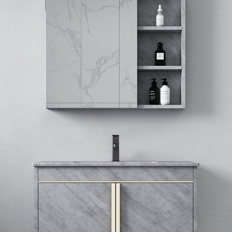 Contemporary Sink Cabinet Mirror Cabinet Vanity Cabinet for Bathroom Clearhalo 'Bathroom Remodel & Bathroom Fixtures' 'Bathroom Vanities' 'bathroom_vanities' 'Home Improvement' 'home_improvement' 'home_improvement_bathroom_vanities' 1200x1200_67c11624-35f4-4fb5-9854-f03b5b7af79e