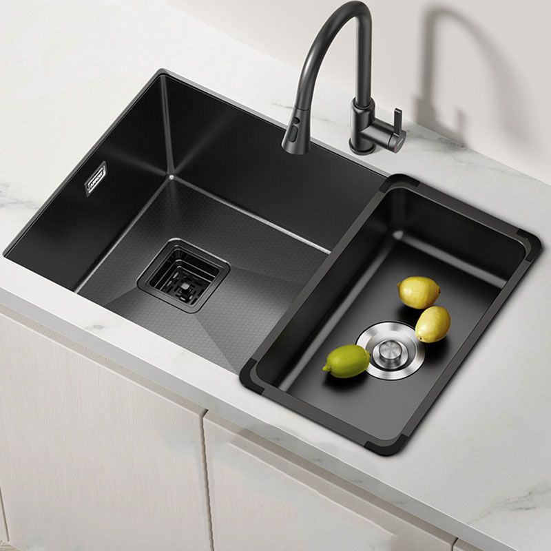 Modern Style Undermount Kitchen Sink Stainless Steel Kitchen Sink with Faucet Clearhalo 'Home Improvement' 'home_improvement' 'home_improvement_kitchen_sinks' 'Kitchen Remodel & Kitchen Fixtures' 'Kitchen Sinks & Faucet Components' 'Kitchen Sinks' 'kitchen_sinks' 1200x1200_67c414eb-d3f2-4a0c-89d0-f4b9a61d2f32